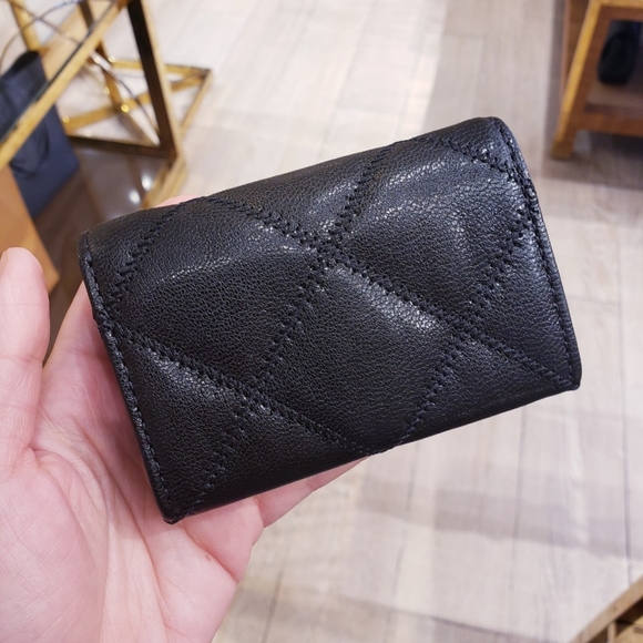 NWT!!! TORYBURCH WILLA CARD CASE (BLACK/GOLD) - Picture 5 of 6